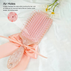 1pc Customized Personalized Hair Brush Engraved Name Scalp Massage Airbag Hairbrush Ha close-up view