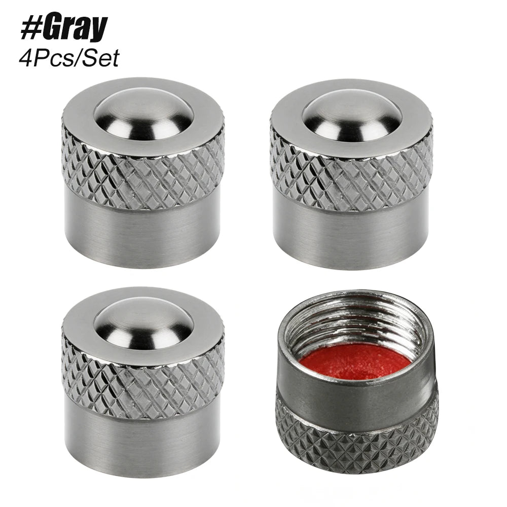 4PCS Tire Valve Stem Caps, Corrosion Resistant Universal Covers alternate view
