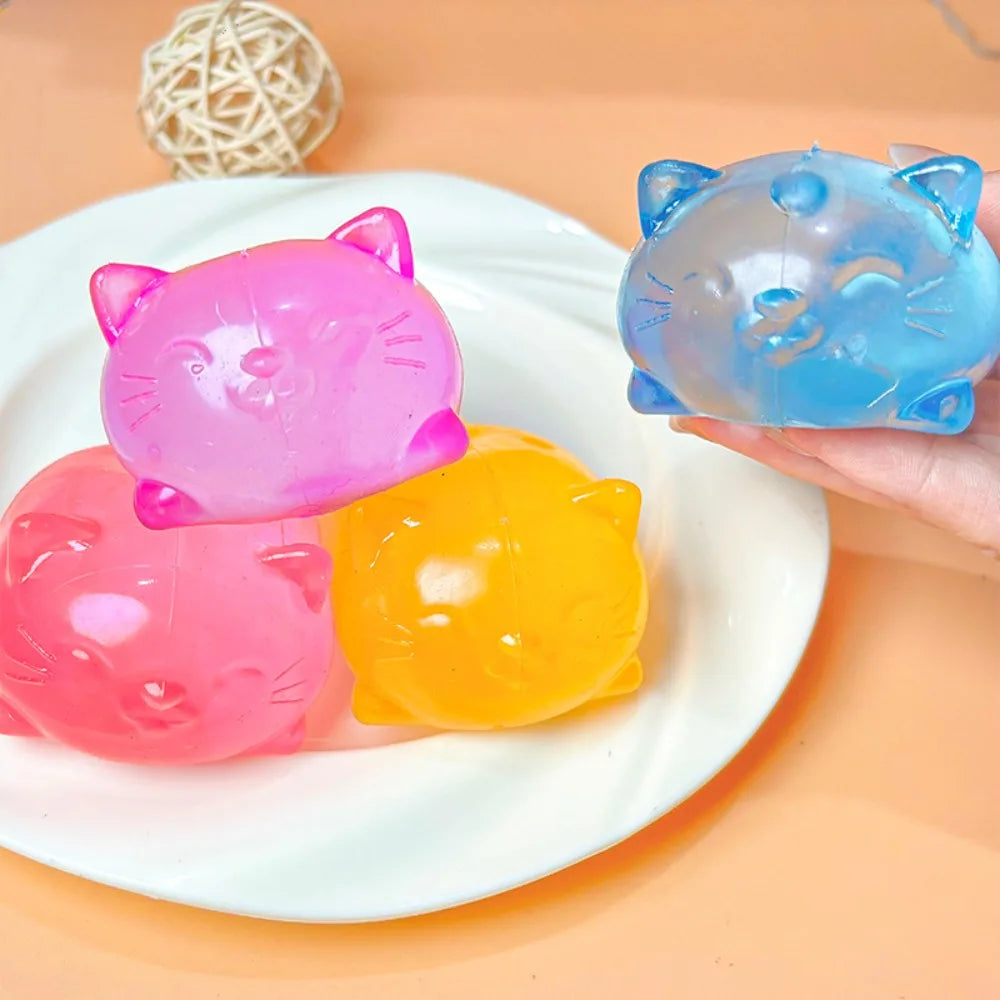 Mini Cute Cat Maltose Squishy Toys | Slow Rise Stress Relief Ball lifestyle view