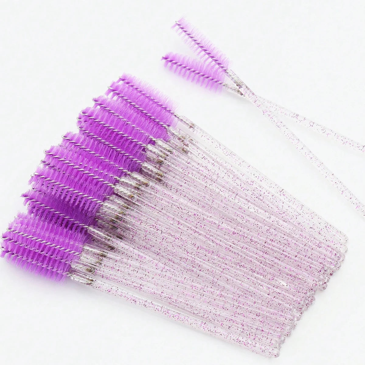 50Pcs Crystal Eyelashes Brush Comb Disposable Eye Lashes Extension Mascara Wands Make alternate view