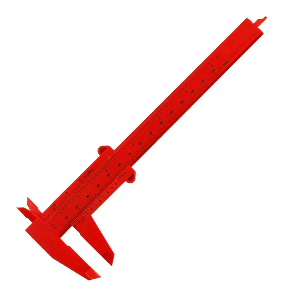 Plastic Vernier Caliper 0-150mm | Precision Measuring Tool for Jewelry and School Use close-up view