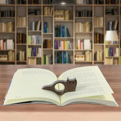 Wooden Pet Cat Dog Reading Bookmark Bookmarks Rings School Supplies Student Pages Guide detail view