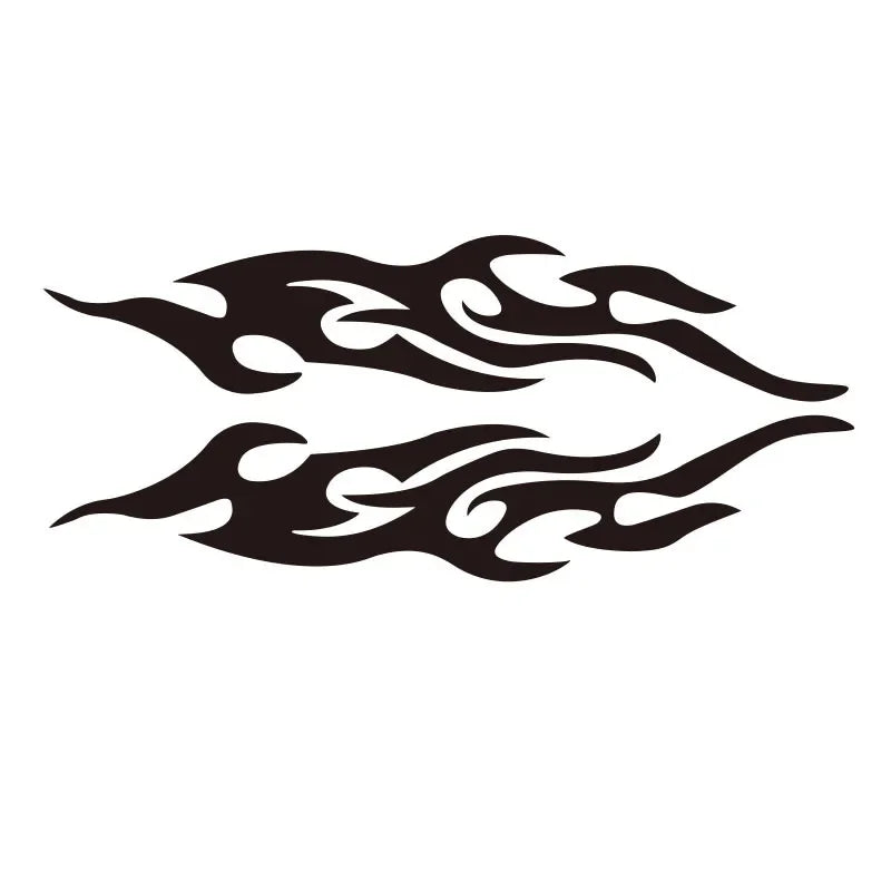 2Pcs Car Flame Stickers Car Truck Side Door Truck Bumper Window Lap Top Cut Vinyl Dec lifestyle view