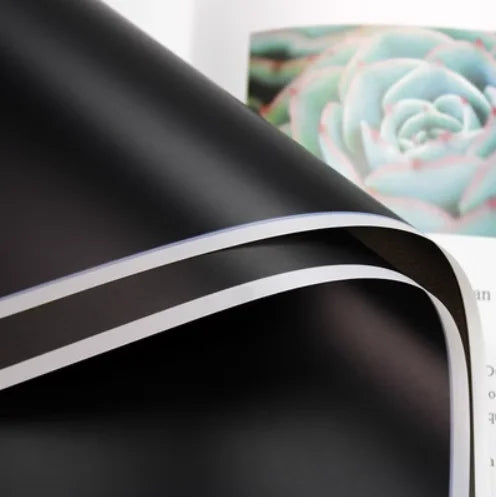 Florist Bouquet Wrapping Paper | 5 Pack Black and White Aristocrat Flower Wrap additional angle
