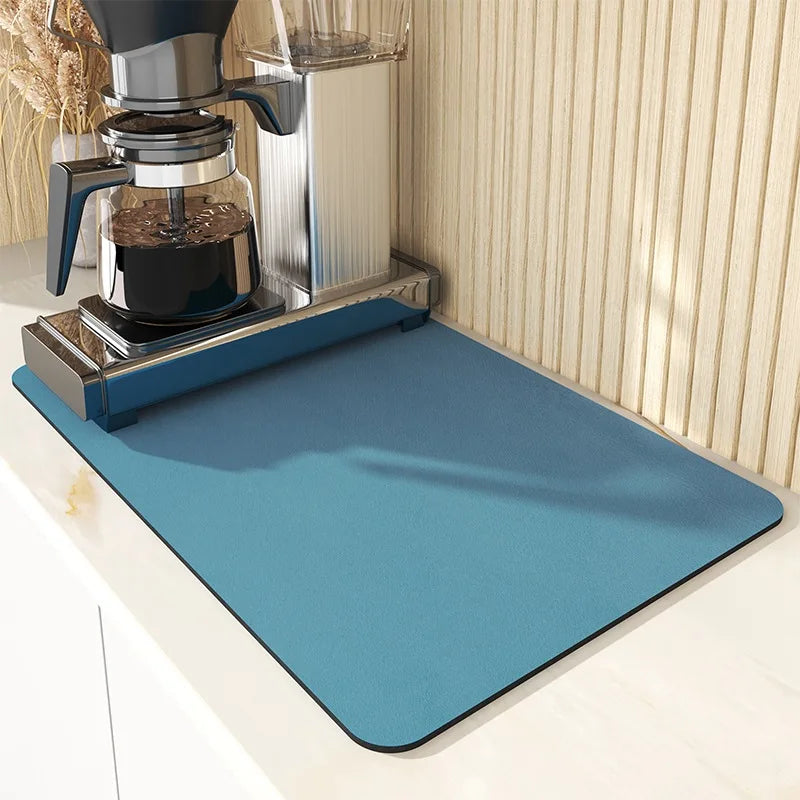 Mat Antiskid Draining Coffee Dish Drying Mat Quick Dry Bathroom Drain Pad Tableware Mat detail view