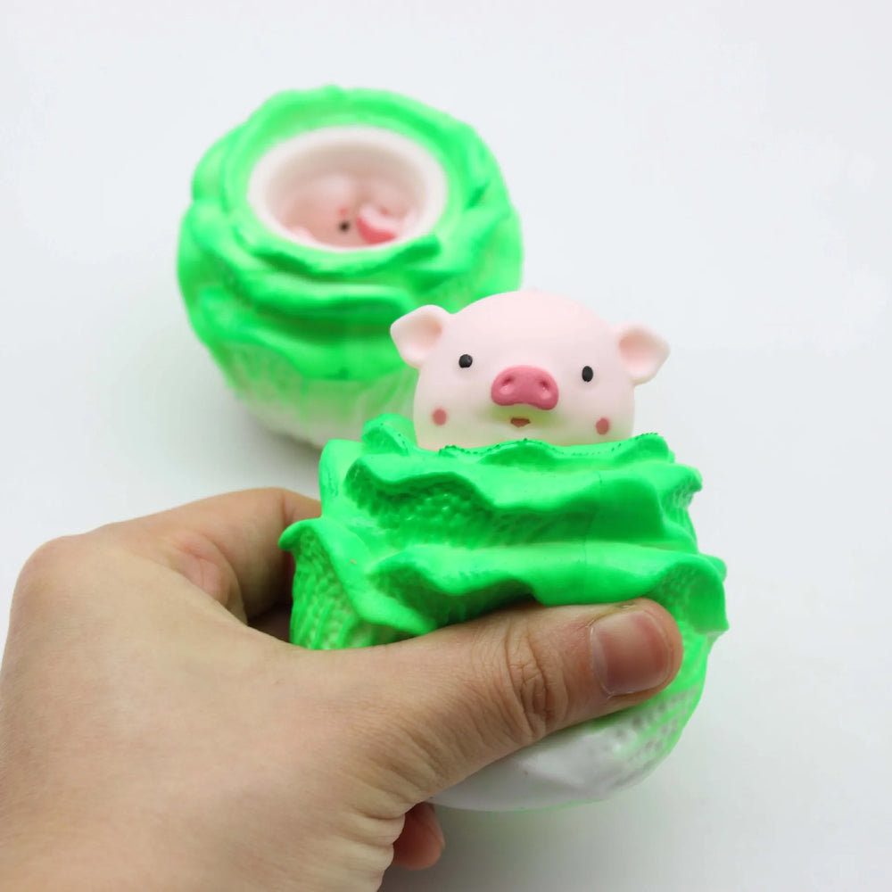 Anti-Stress Toy Cabbage Pig Squeeze Fidget Toys Tpr Squishy Anti Stress Funny Stress alternate view