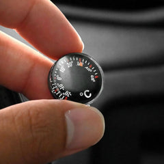 1-Piece Mini Car Thermometer Battery-free Dashboard Thermometer, Easy Stick Mount, No Battery Requir