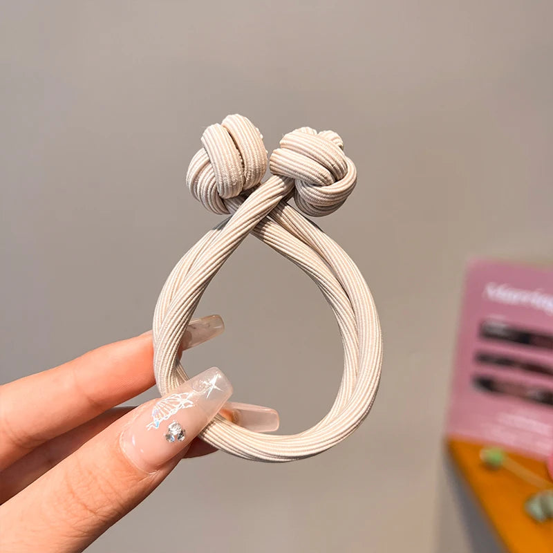 Women High Elasticity Girl Head Rope Scrunchie Hair close-up view