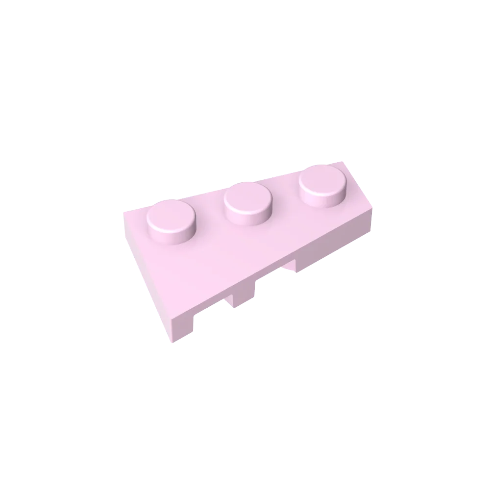Gobricks GDS-547 Wedge Plate 3 x 2 Right | Compatible Building Block for DIY Creations close-up view