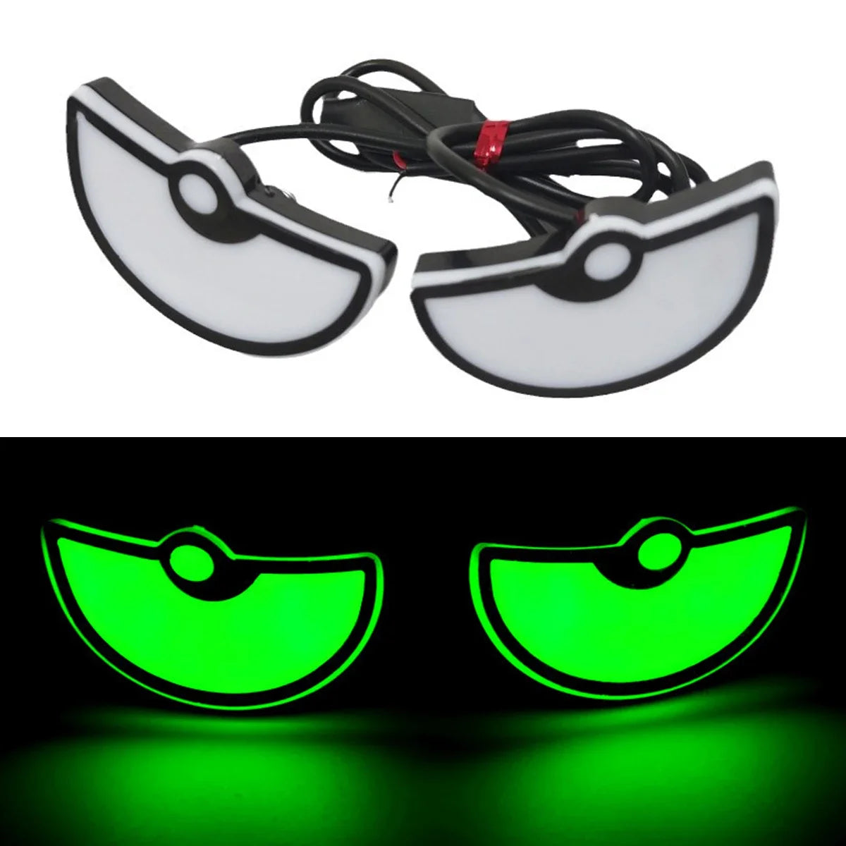 2PCS Car Motorcycle LED Devil Eyes Light | 12V Demon Eyes Decoration Lamp close-up view
