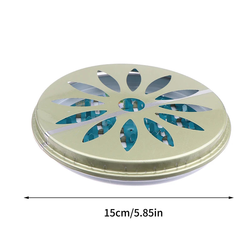 Mosquito Coil Holder with Lid and Handle | Fireproof Insect Repellent Burner detail view
