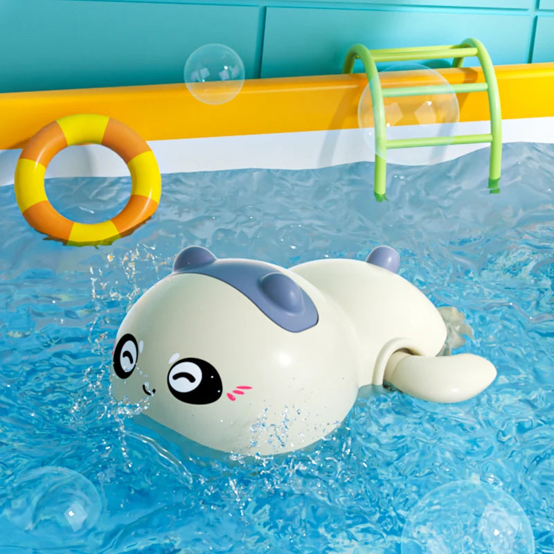 Baby bath Toys Small Yellow Duck Rain Spray Eggs Baby Children Bathroom Water Play Sho close-up view