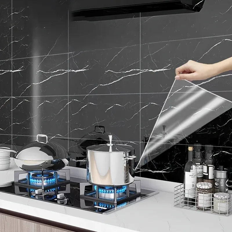 Self-adhesive Transparent Cabinet Film | Static Cling Decorative Cover lifestyle view