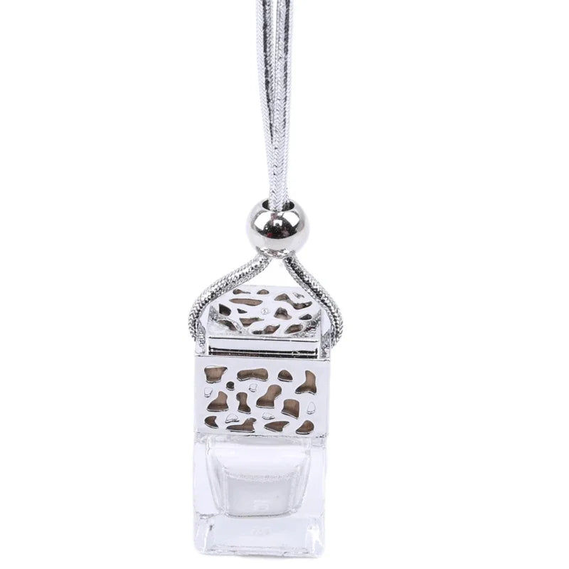 Air Freshener Ornament Perfume Bottle Pendant Essential Oils Auto Car Perfume Bottle H close-up view