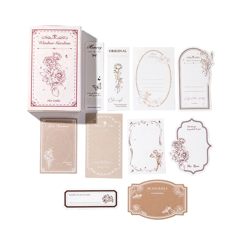 Vintage Label Stickers 30pcs | Retro Scrapbooking and Junk Journal Decor Pack lifestyle view