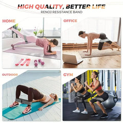Crochet Gradient Color Resistance Band | Single Training Ring for Deep Squat and Glute close-up view