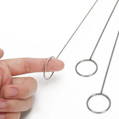 1/2PCS Metal Sewing Crochet Hook Loop Turner Fabric Tubes Strap Belt Strips Handmade alternate view