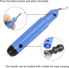 Easy-to-Use NB1100 Deburring Scraper, Hand Trimming Knife with Aluminum Alloy Handle & B detail view