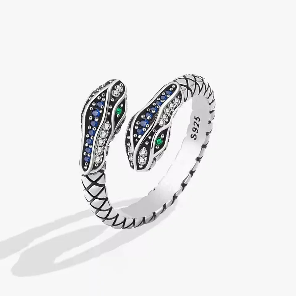 VENTFILLE 925 Sterling Silve Flower Ring for Women Gift Hollow Out Design Retro Hip H alternate view