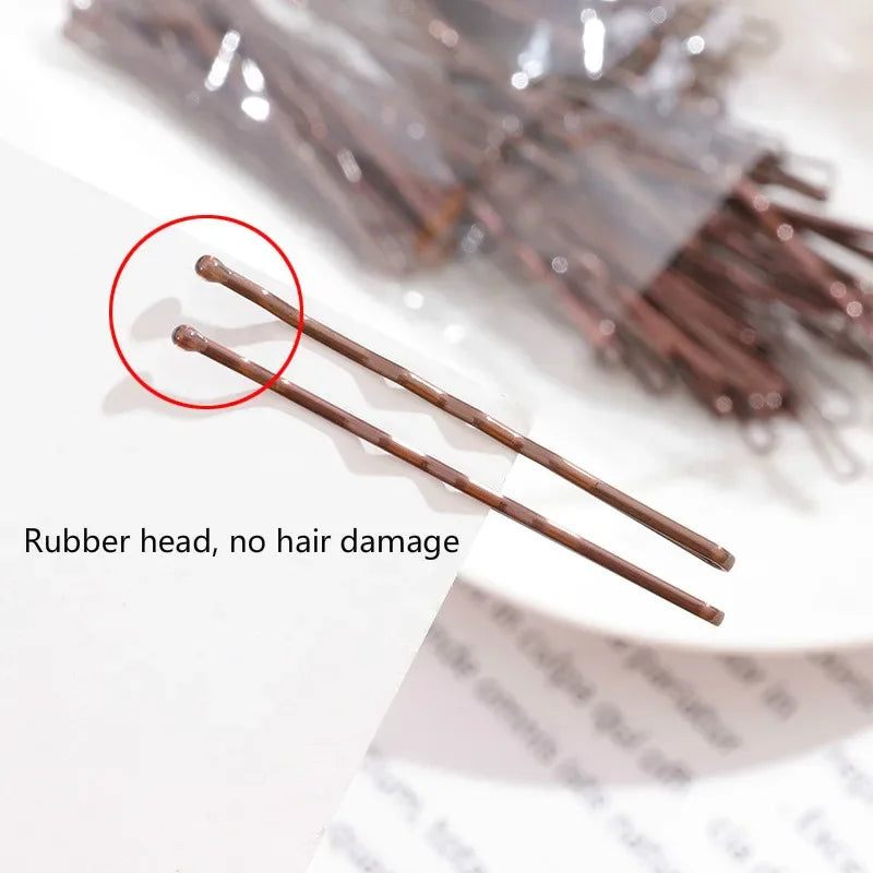 5/6/7cm U Shaped Metal Hair Pins Waved Hair Clips Bridal Hair Pins Alloy Bobby Pins additional angle