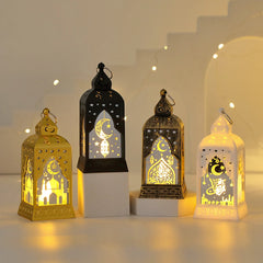 LED Star Moon Candlestick Light | Ramadan Decoration with Castle Wind Lamp
