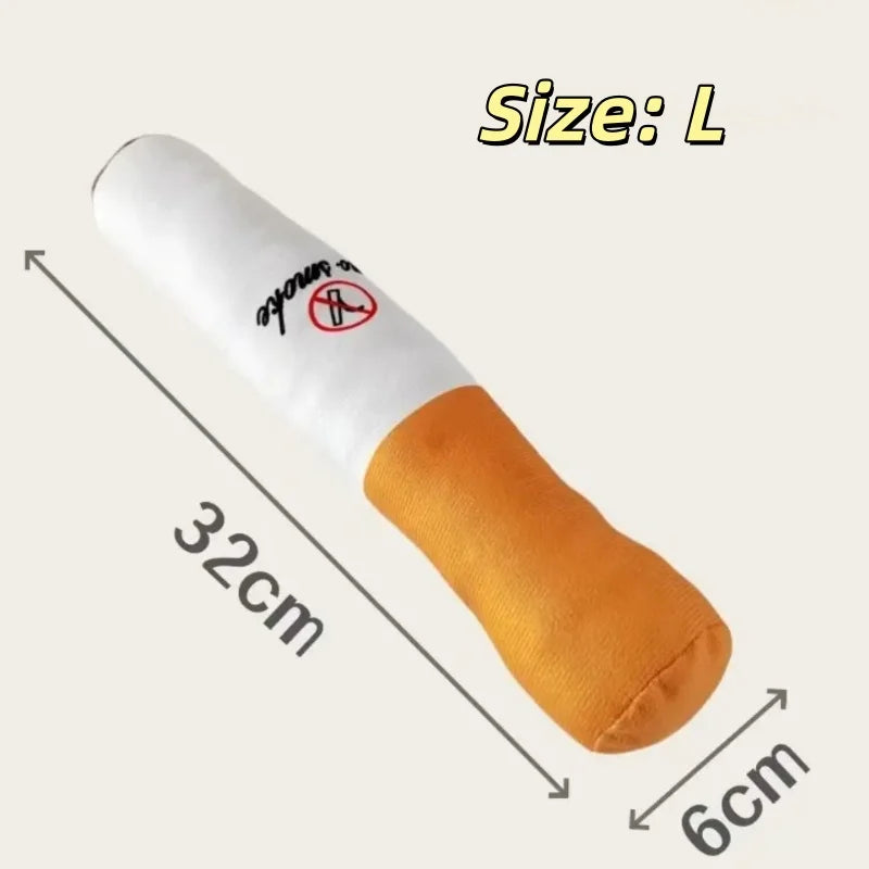 Cigar Big Smoke Plush Squeak Dog Chew Toy Interactive Molar Bite Resistant Fake Cigar alternate view