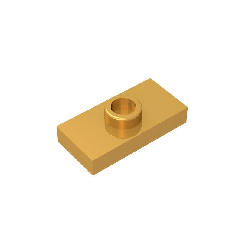 Gobricks PLATE 1X2 W. 1 KNOB | Modified Building Block Compatible with Lego 15573 detail view