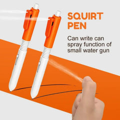 2 in 1 Funny Prank Retractable Water Spray Pens,Ball Pen with Water Spray Funny Prank To detail view