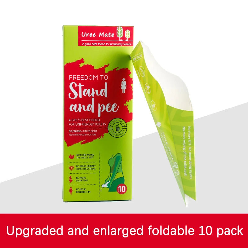 Disposable Female Urination Device | 10 Pack Portable Standing Pee Funnel for Travel alternate view