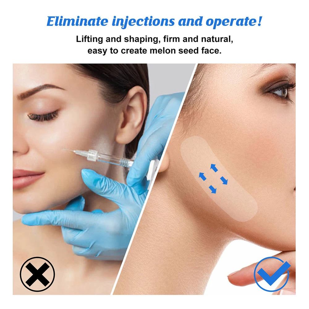 120 Pcs Invisible Face Lift Tapes | Instant V Shape Skin Firming Stickers close-up view