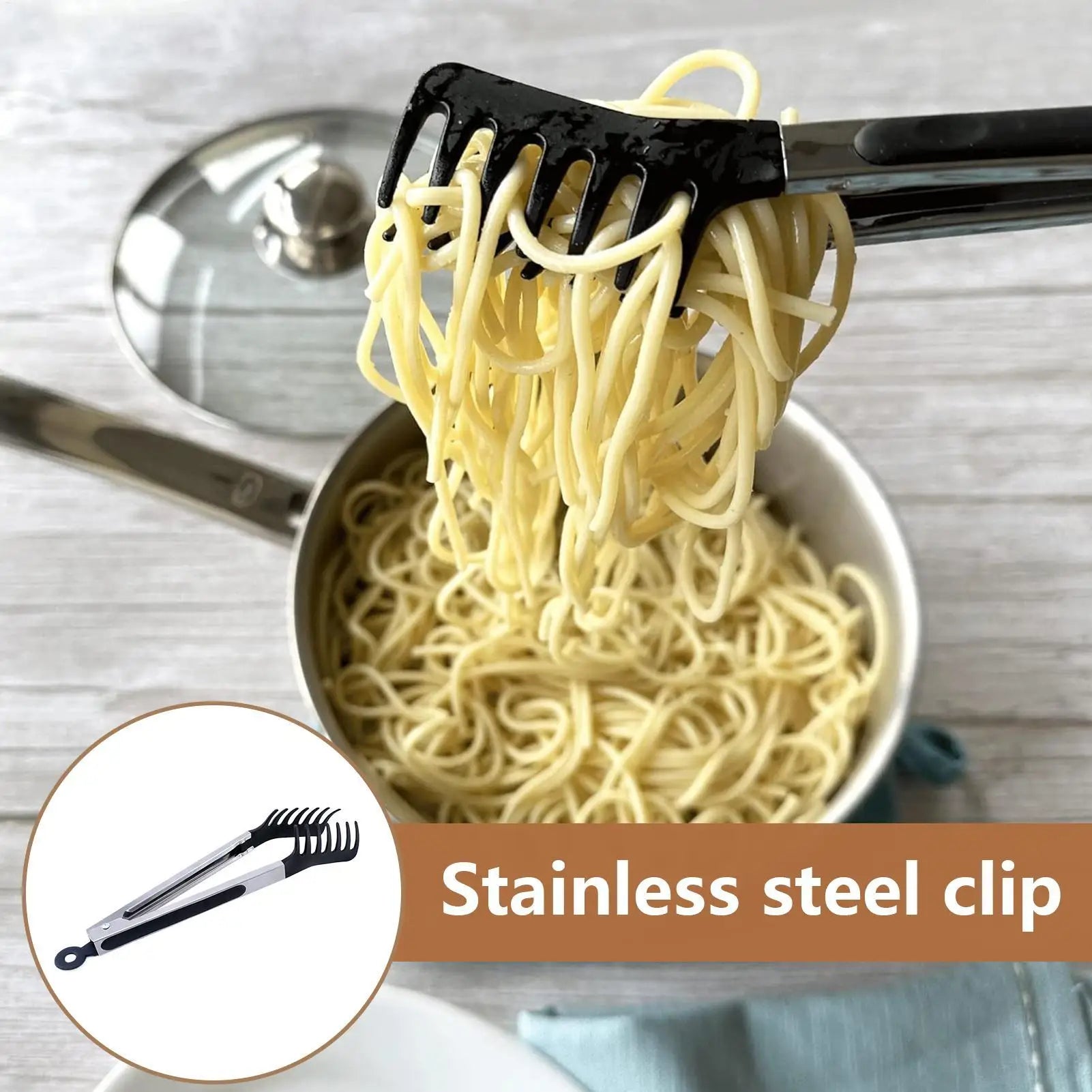 Silicone Food Tongs | Non Stick Cooking Serving Tongs for BBQ Salad and Pasta alternate view