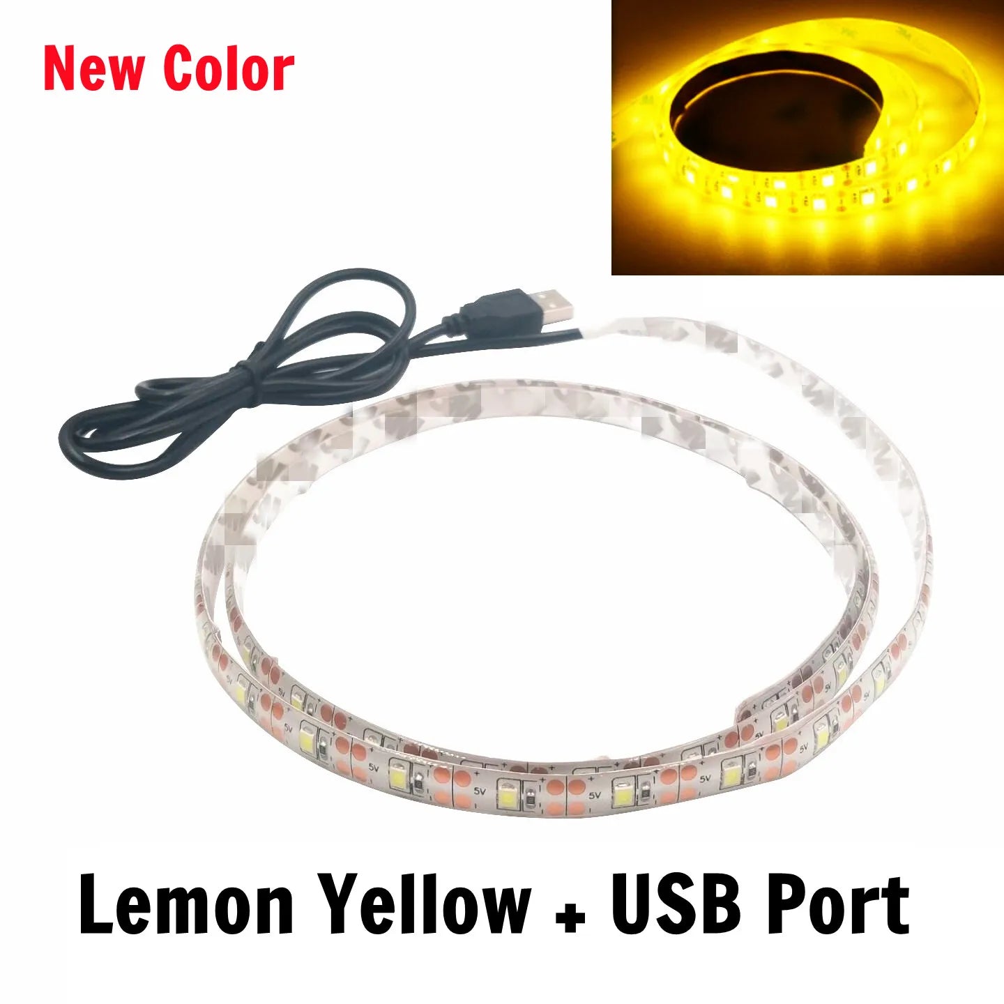 5V USB LED Strip Lights | Flexible Home TV Background Lighting additional angle