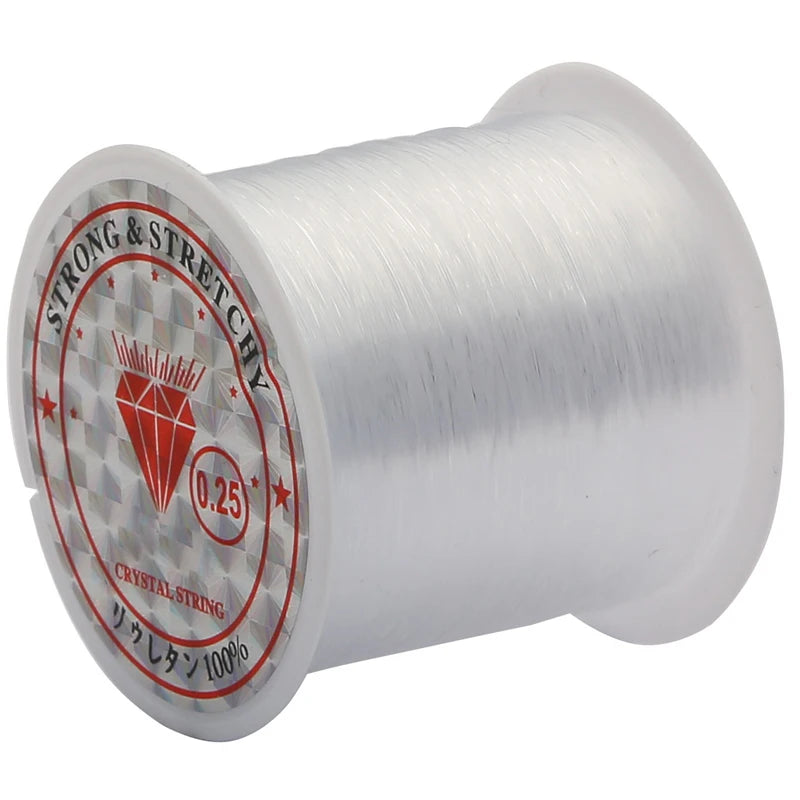 0.2/0.25/0.3/0.35/0.4/0.45/0.5/0.6mm 1 Roll Fish Line Wire Clear Non-stretch Strong N alternate view