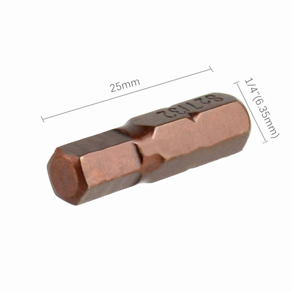 12/24pcs Hex Screwdriver Bit Set | Alloy Steel Magnetic 25mm 1/4in Hex Shank Driver B lifestyle view
