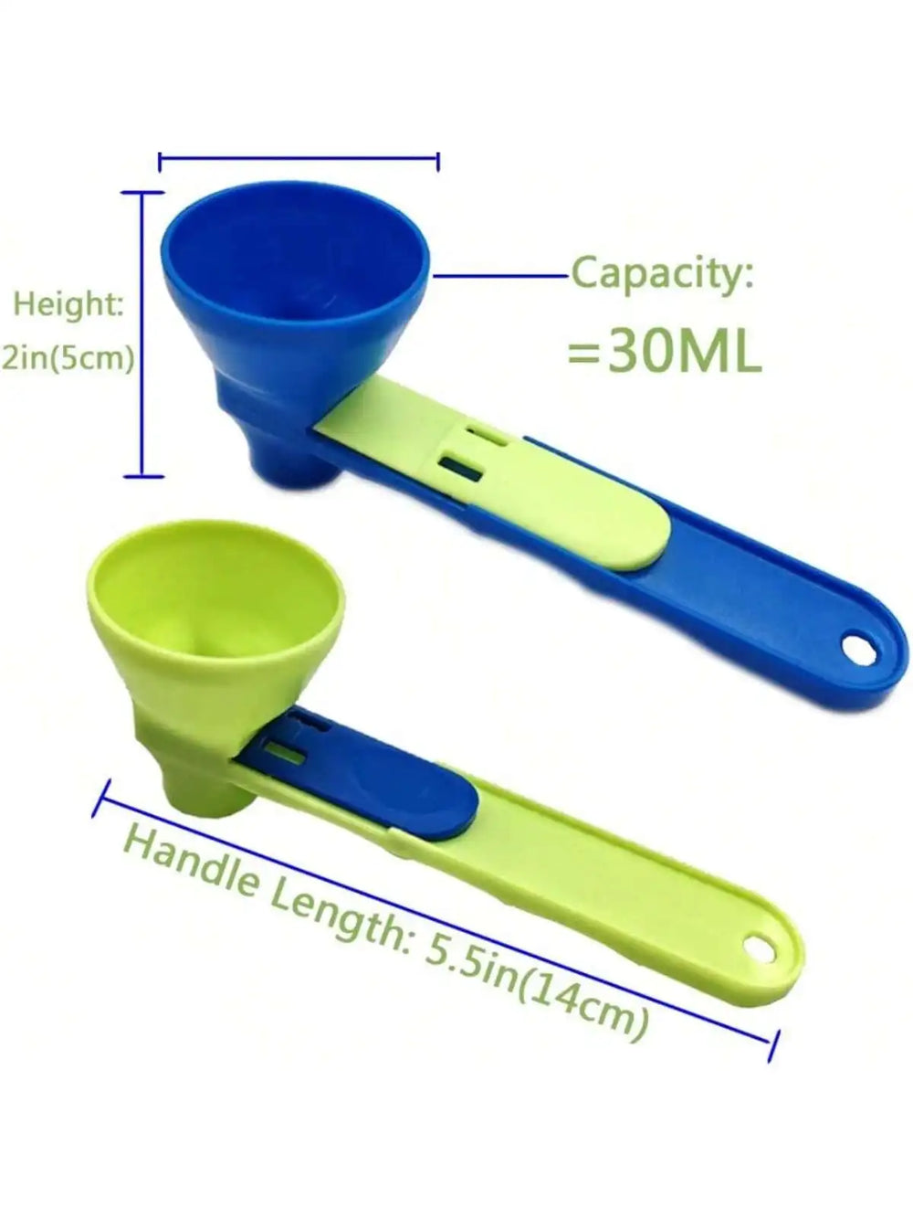 Protein Powder Funnel Spoon | 2-in-1 Measuring Scoop with Longer Handle lifestyle view