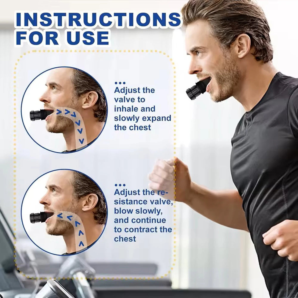 Breathing Trainer Lung Flexer | Durable Fitness Exerciser for Increased Lung Capacity alternate view