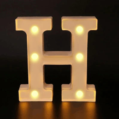 16cm Letter LED Night Light | Alphabet Luminous Decorative Lamp for Party alternate view