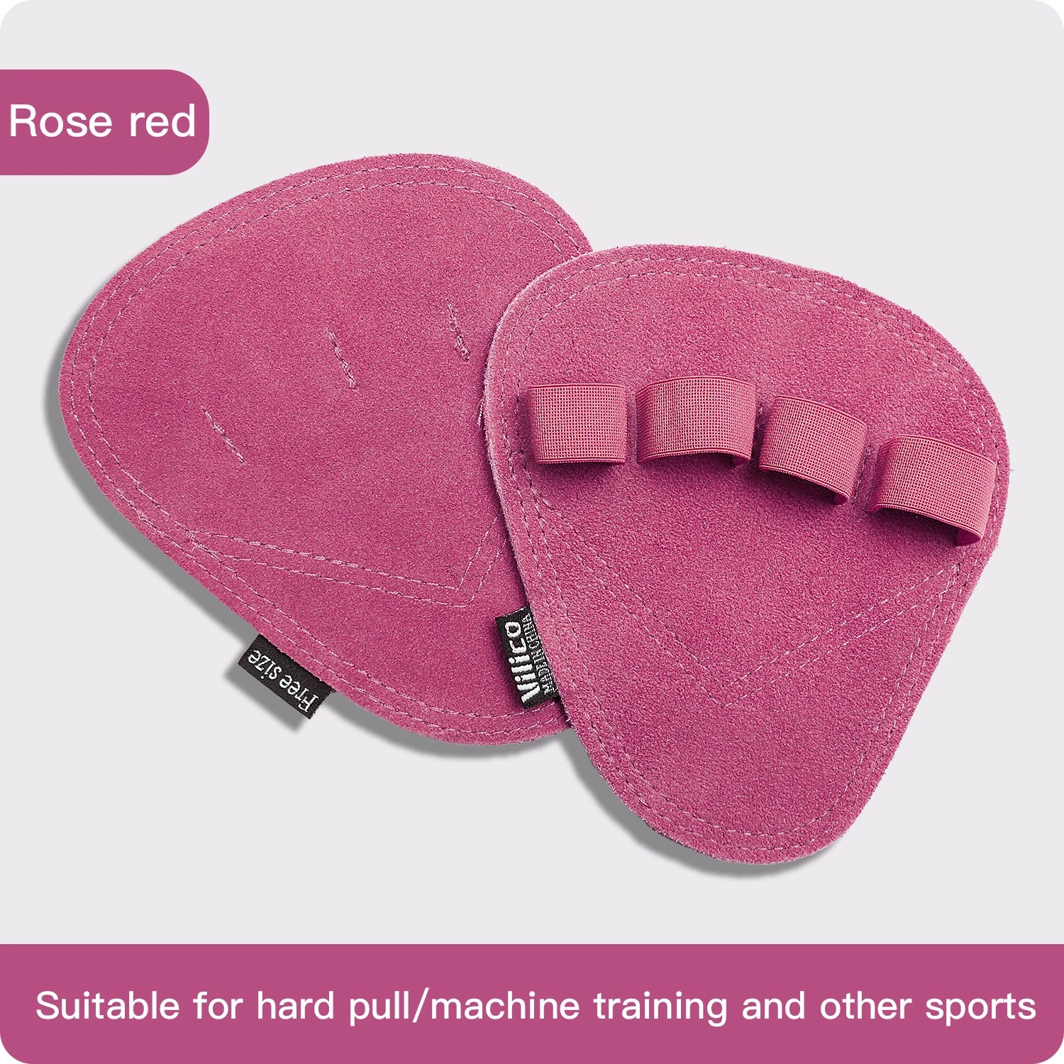 Powerlifting Gym Gloves | Breathable Weightlifting Gloves with Leather Palm Guard for lifestyle view