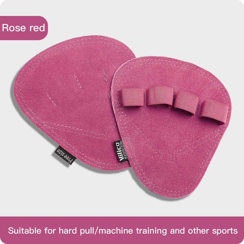 Powerlifting Gym Gloves | Breathable Weightlifting Gloves with Leather Palm Guard for lifestyle view