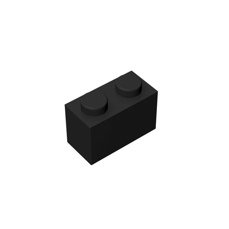 Educational Assemblage Gobricks Brick 1 x 2 without Bottom Tube | Compatible with Leg lifestyle view