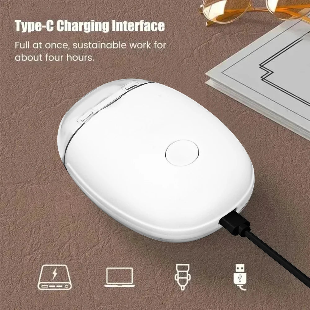 2 IN 1 Electric Nail Clipper Cutter With LED Light Automatic Nail Grinder Trimmer For close-up view