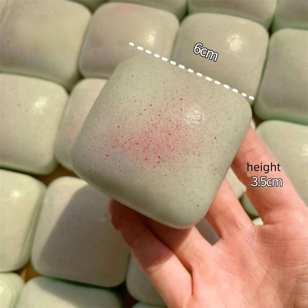 Squishy Simulated Square Bread Squeeze Toy Stress Relief Slow Rising Small Toast Se additional angle
