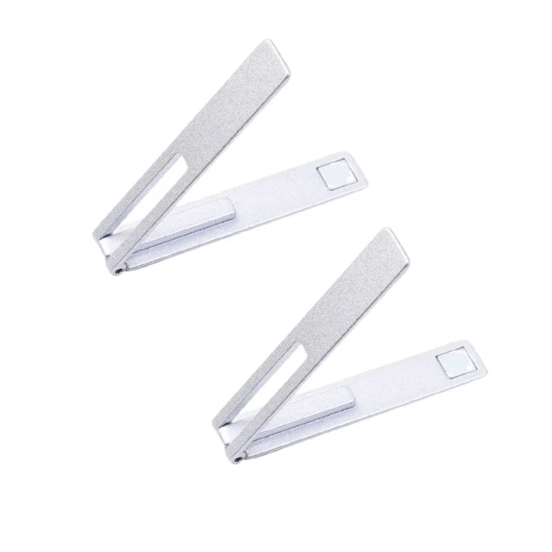 Magnetic Ultra Thin Foldable Mobile Phone Holder Bracket Metal Alloy Desktop Cell Phone Stands Universal Phone Support Kickstand