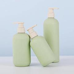 Refillable Foaming Soap Dispenser | Rustproof Plastic Shampoo and Shower Bottle for Ki close-up view