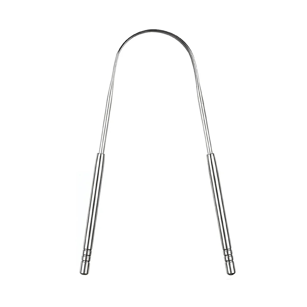 Stainless Steel Tongue Scraper Cleaner for Adults & Kids close-up view
