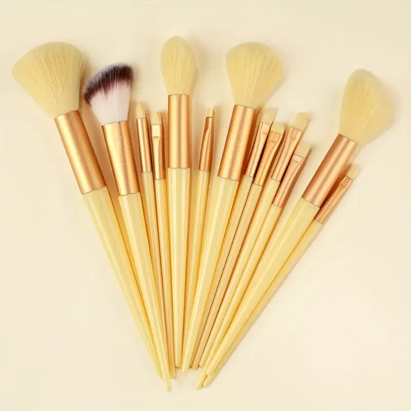 13-Piece Makeup Brush Set | Soft Fluffy Foundation Blush Highlighter Brush Kit detail view