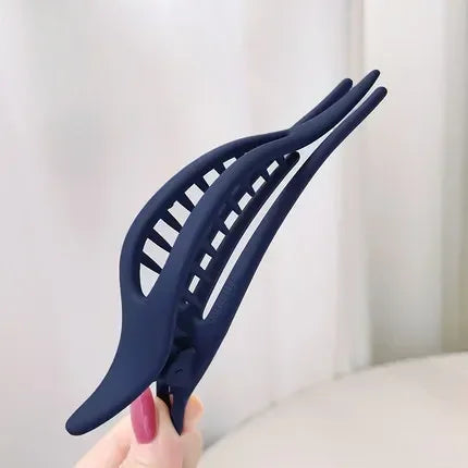 Frosted Duckbill Clips Women Girls Hairpins Headwear Ponytail Acrylic Duckbill Clips Large Size Hair Claws Barrettes Candy Color