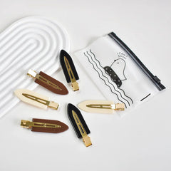 6PCS/SET Women's Multi-Colored Acrylic Non-Bending Hairpin Daily Makeup Face Wash Bangs detail view