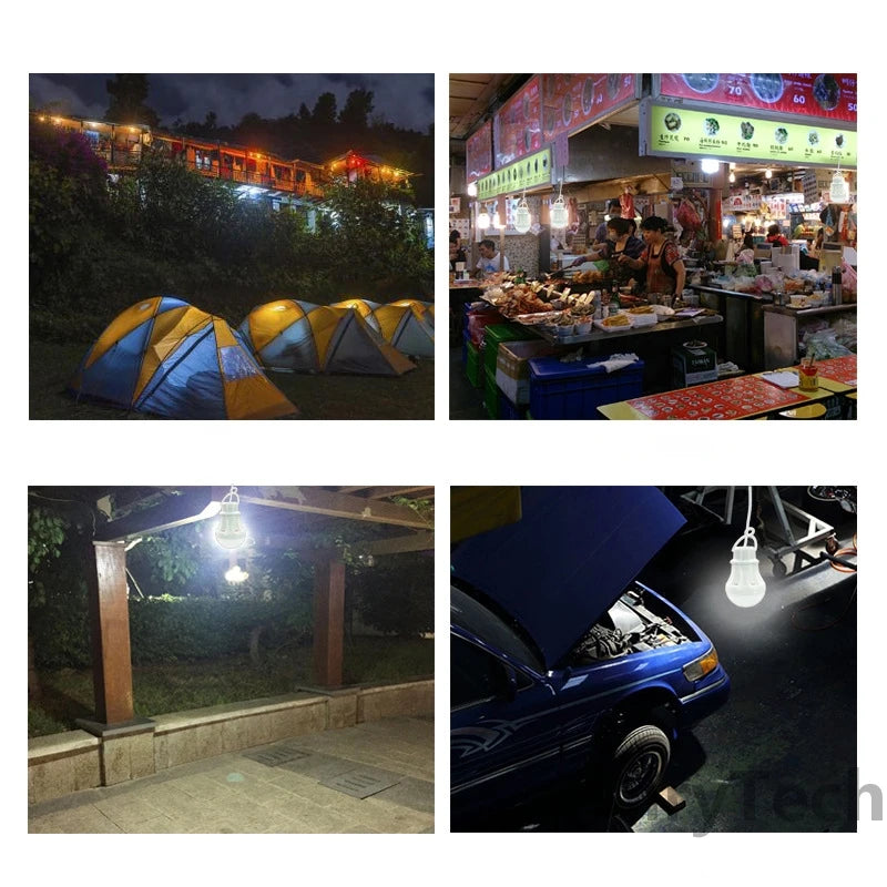 DC5V LED Camp Light Lantern | USB Emergency Hanging Tent Lamp additional angle