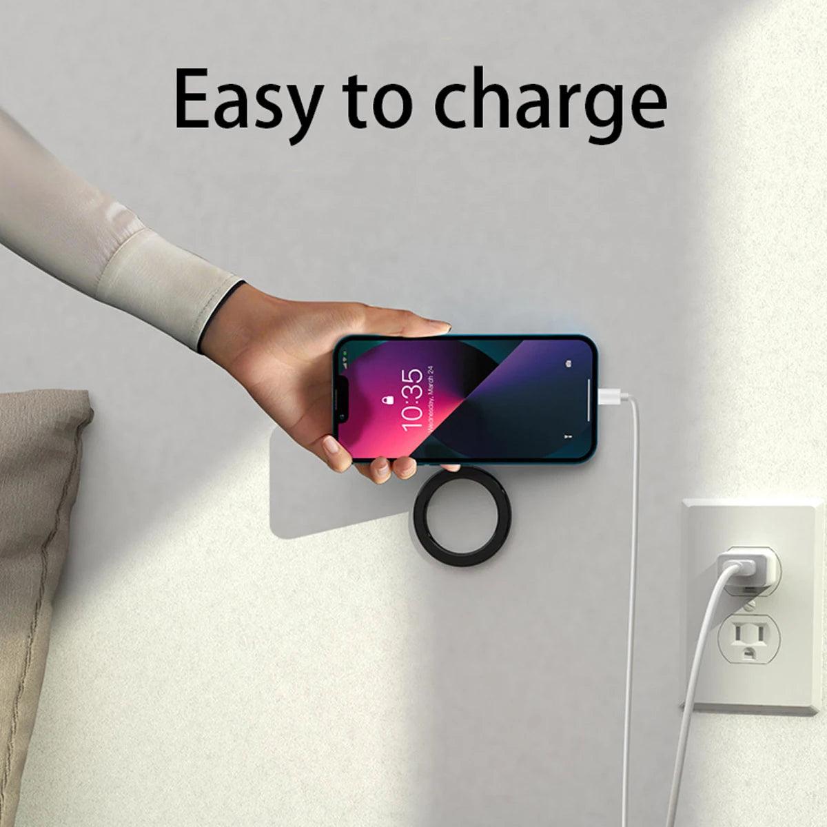 MagSafe Magnetic Phone Holder for iPhone 12-14 Wall & Car Mount